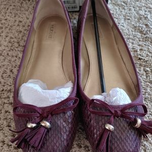 Alfani Burgundy Ballet Flats
